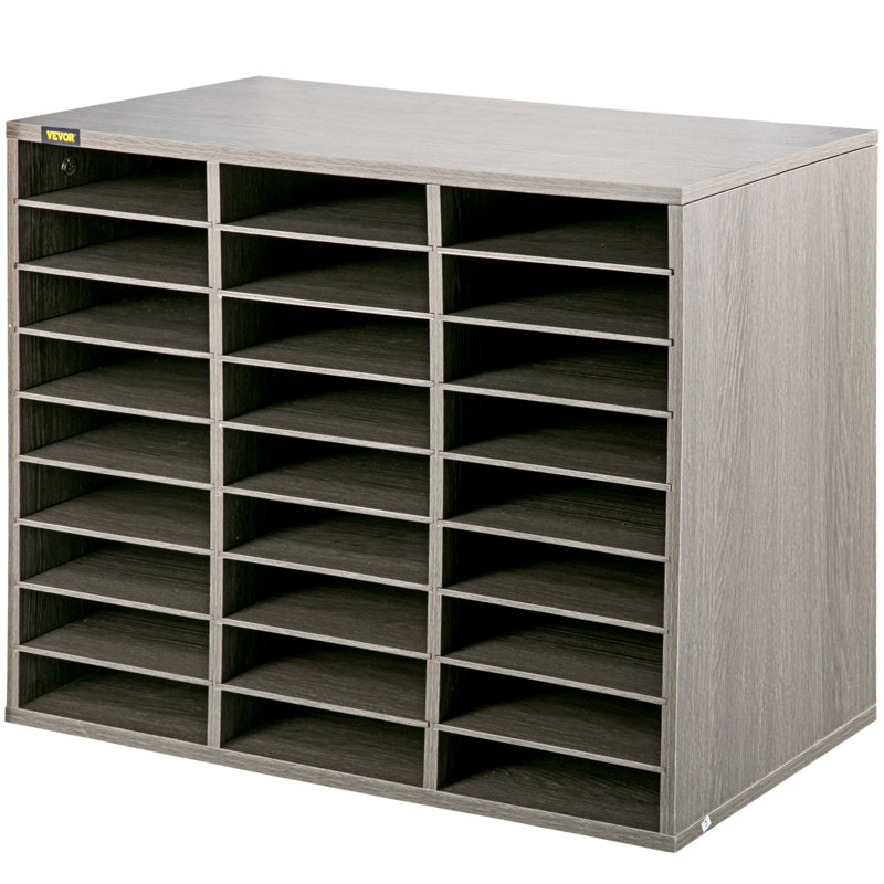 VEVOR Manufactured Wood 27 Compartment Mailroom Table Accessory